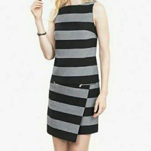 Banana Republic Grey and Black Shift Dress. NWT.